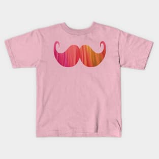 Colorful Mustache Kids T-Shirt